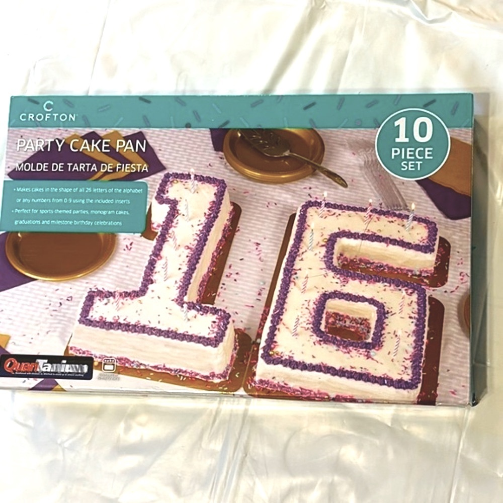 Party Cake Baking birthday number & letter tins / pans